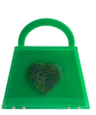 Embroidered Heart Clutch lokal mena