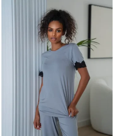 Soft short-sleeves Pajama Sets lokal mena