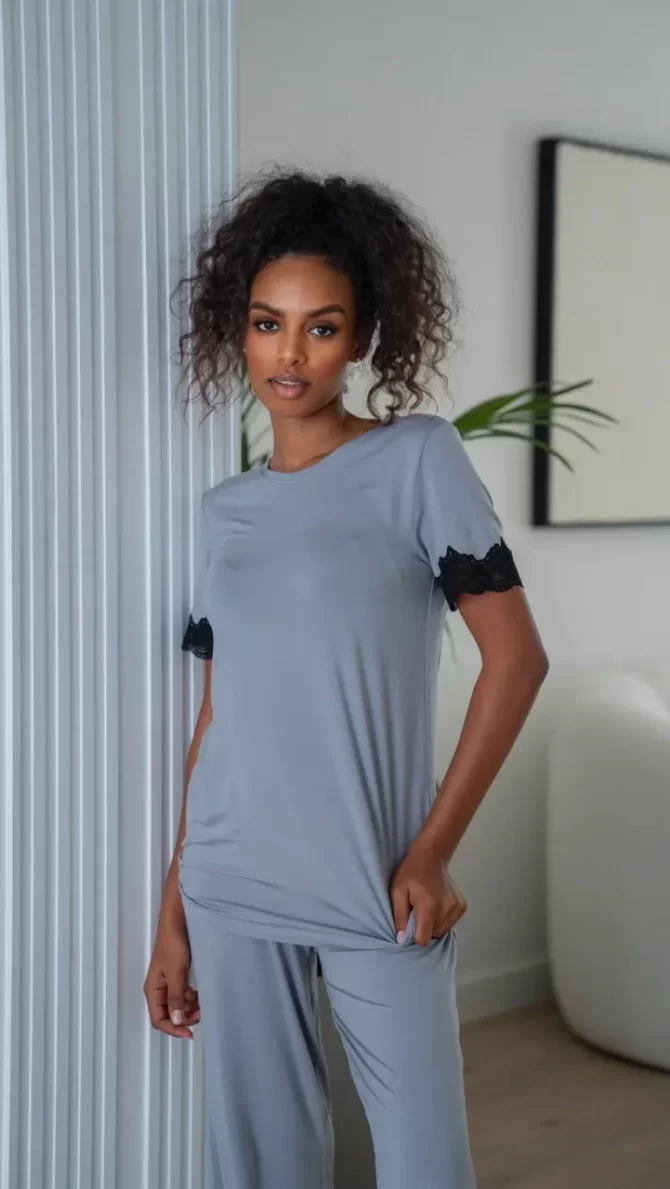 Soft short-sleeves Pajama Sets lokal mena