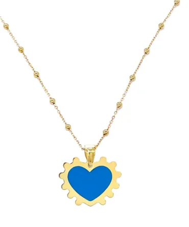 Beaded Heart Necklace lokal mena