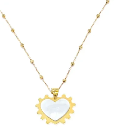 Beaded Heart Necklace lokal mena