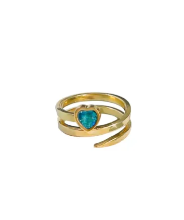 Heart Swirl Ring lokal mena