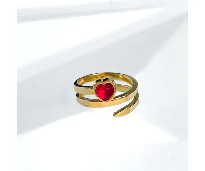 Heart Swirl Ring lokal mena