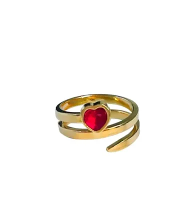 Heart Swirl Ring lokal mena