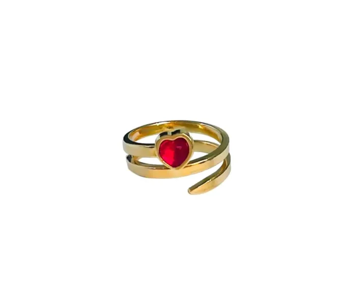 Heart Swirl Ring lokal mena