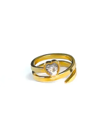 Heart Swirl Ring lokal mena