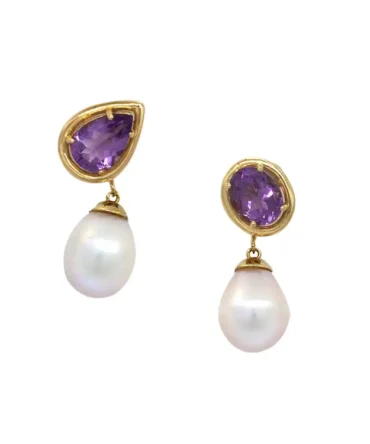 Vivid Amethyst Earrings lokal mena