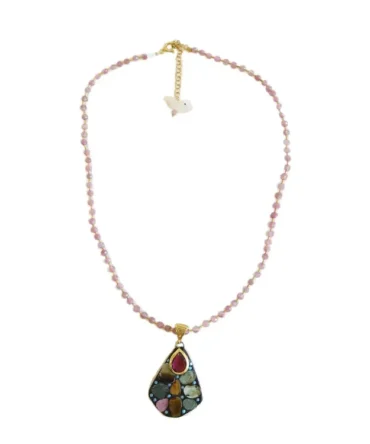 Pink Sapphire Necklace lokal mena