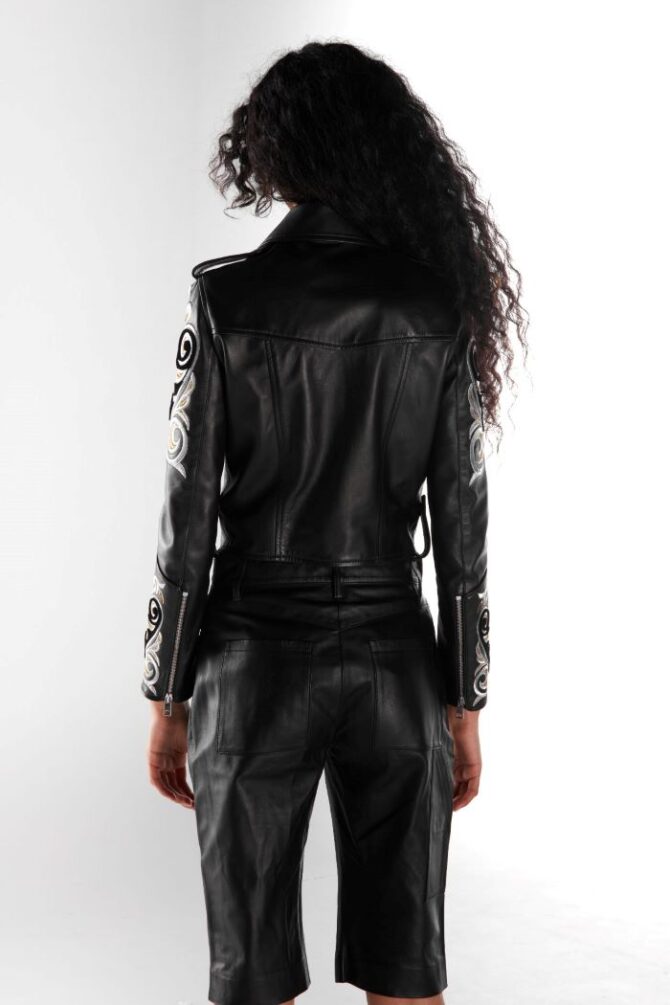 Libya 03 Leather Biker Jacket lokal mena