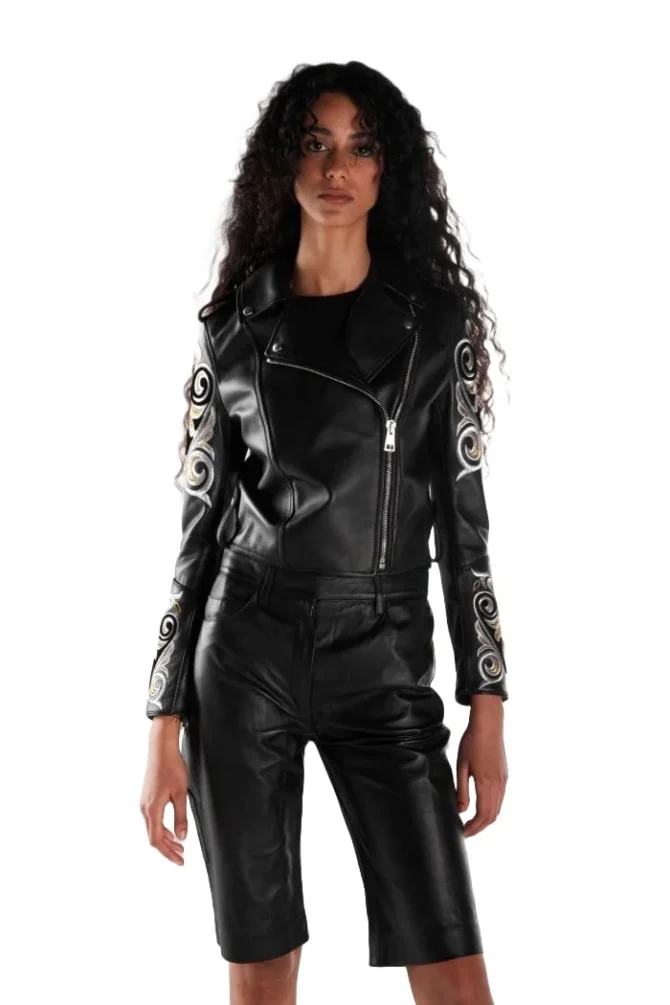 Libya 03 Leather Biker Jacket lokal mena