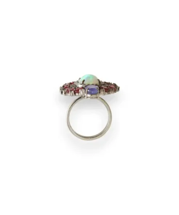 Ruby Opal Ring lokal mena