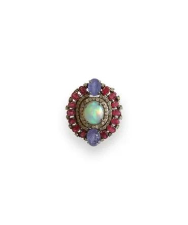 Ruby Opal Ring lokal mena